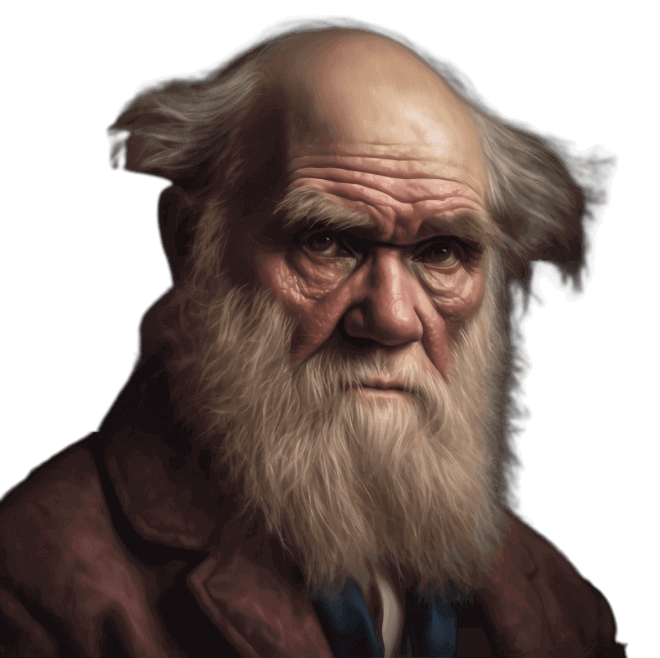 Portrait of Charles Darwin