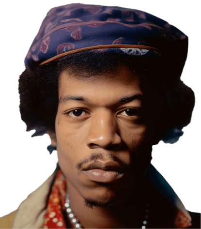 Portrait of Jimi Hendrix