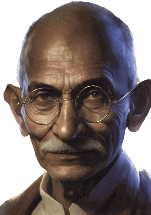 Portrait of Mahatma Gandhi