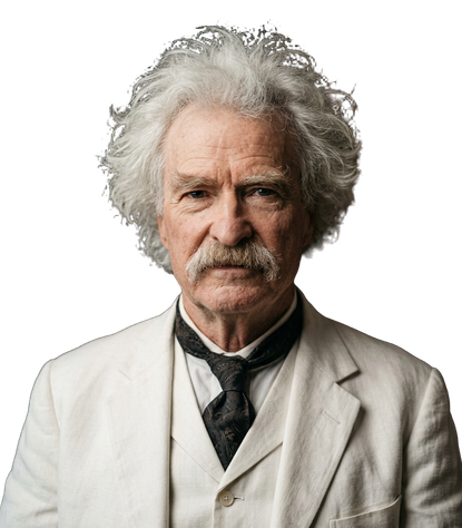 Portrait of Mark Twain