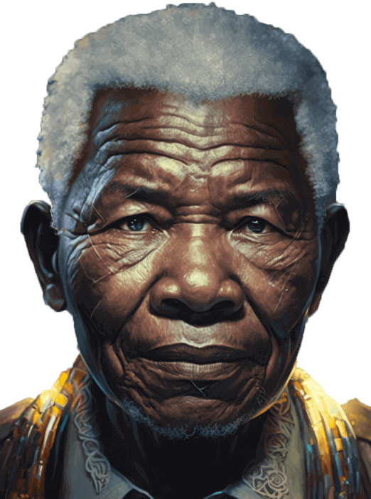 Portrait of Nelson Mandela