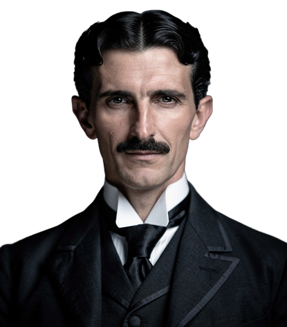 Portrait of Nikola Tesla